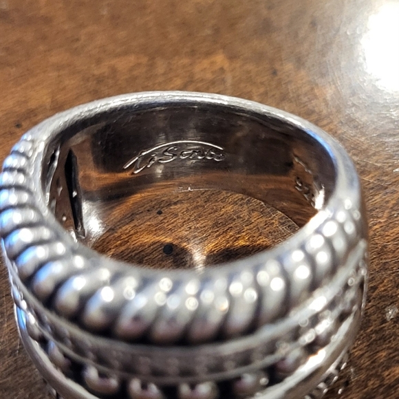 TI SENTO MILANO Wide Band Silver Ring Size 8.5 - Picture 4 of 6